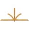 Ekena Millwork Redmond Rough Sawn Timber Gable Bracket, Western Red Cedar, 96"W x 44"H x 4"D x 4"F, 11/12 Pitch GBW096X44X0404RED00RWR - alternate 1